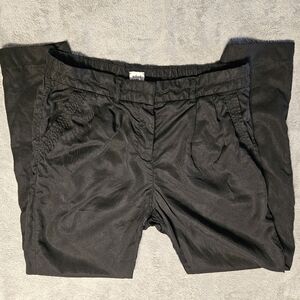 Aritzia Wilfred Black Trouser Ankle Pleated Pants Size 8